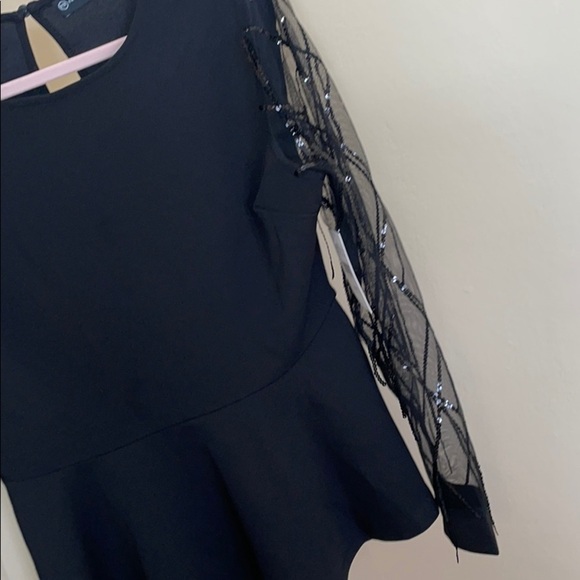 FTF Fashion to Figure peplum sequin top blouse 0 - Picture 8 of 12